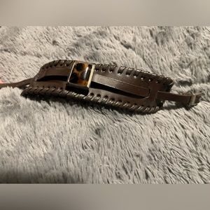 Dark brown cuff bracelet